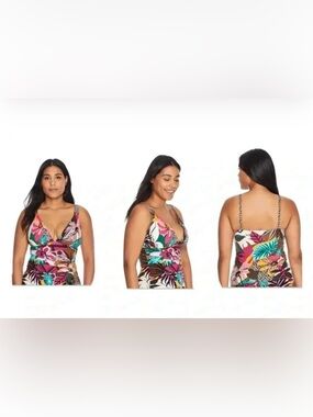 BLEU ROD BEATTIE Run Wild Tankini Top